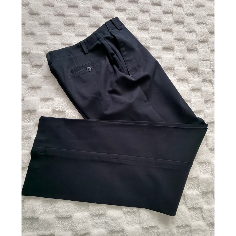 Liz Claiborne Lizsport Navy Blue High Rise Straight Leg Dress Pants Size 6- EUC